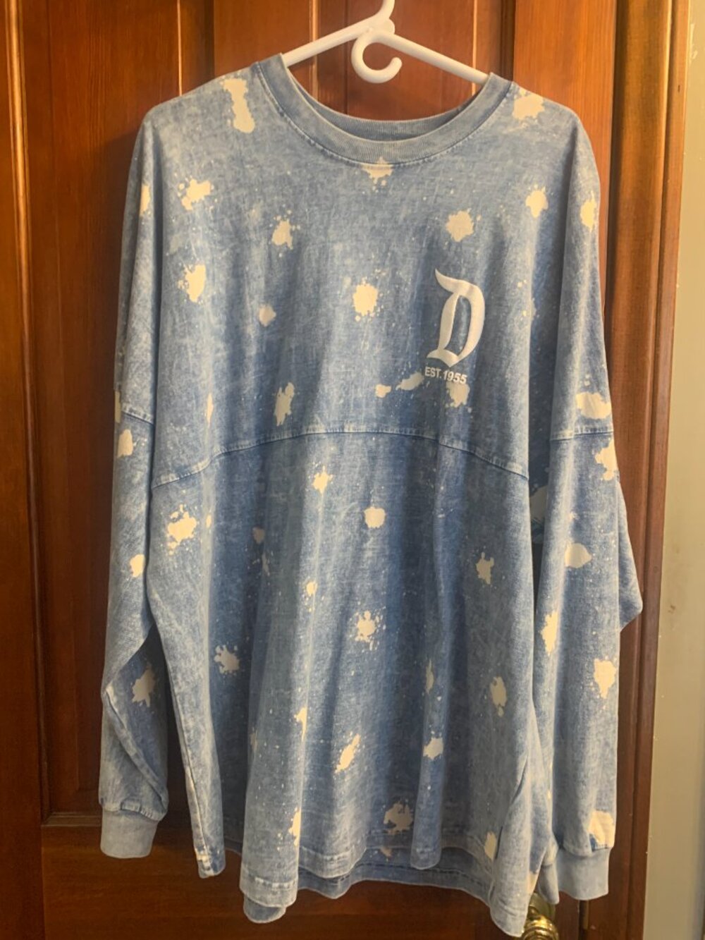 Disneyland Bleached Denium Women Size XL Spirit Jersey
